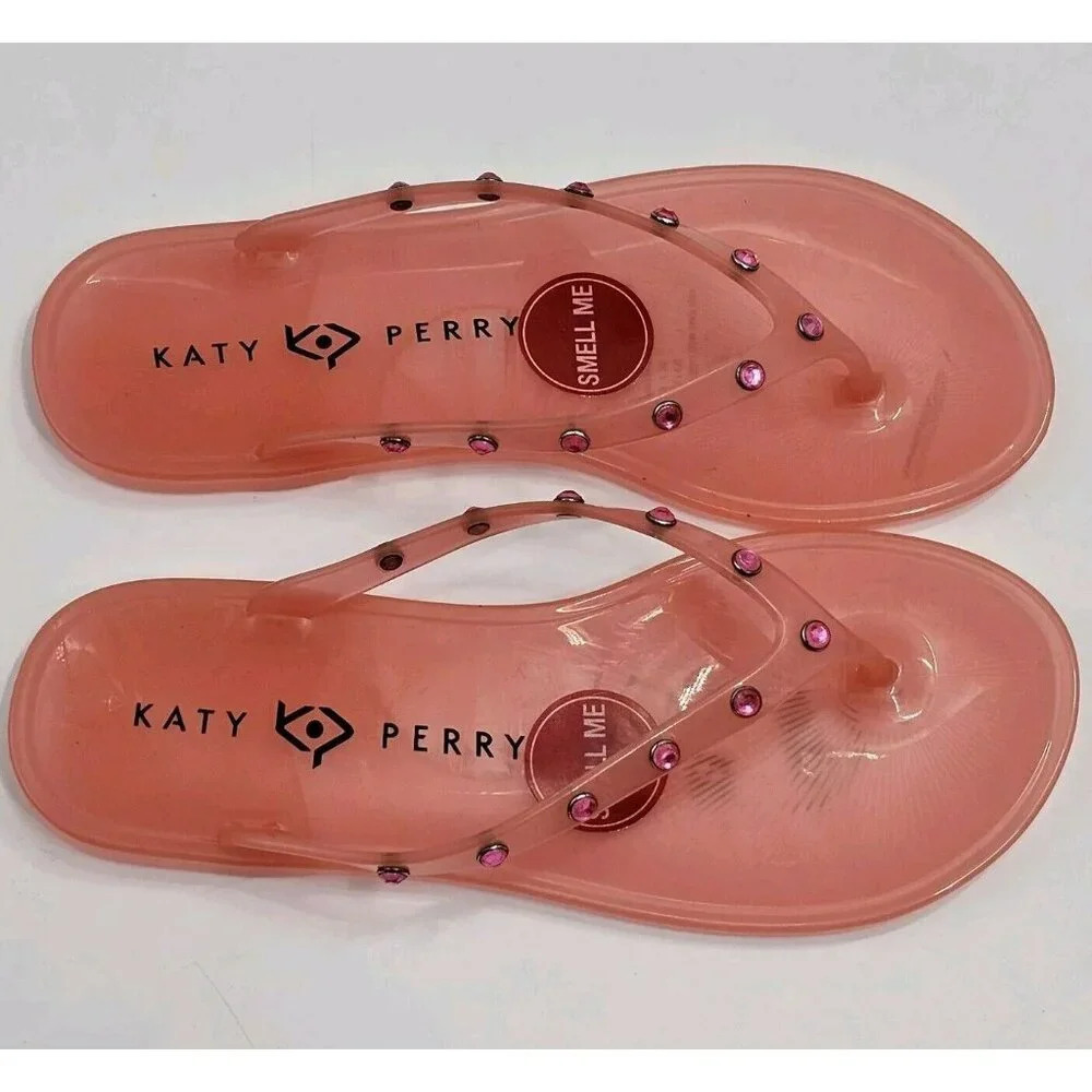 Katy Perry Geli Gem Women's US 5/35 Jeweled Jelly Flip Flop Sandal 34KP1517